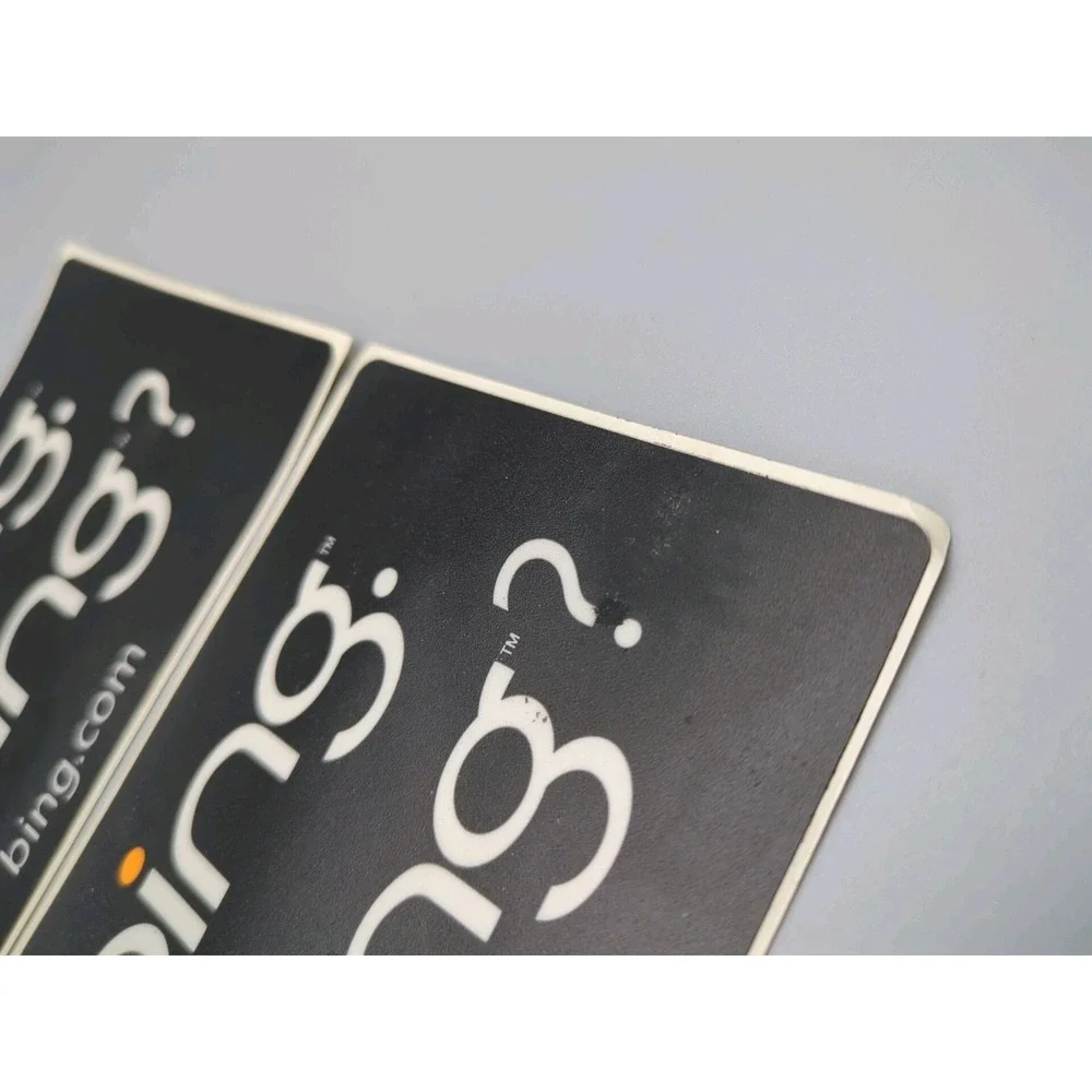 Microsoft Advertising Promo SWAG Search Engine Bing Sticker‎ Rare Pair